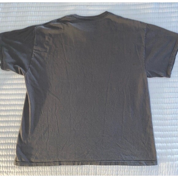 MMA Elite Men T-Shirt  Gray Y2K Skull USA Eagle Graphic Crew Neck Tee XL - Picture 4 of 4